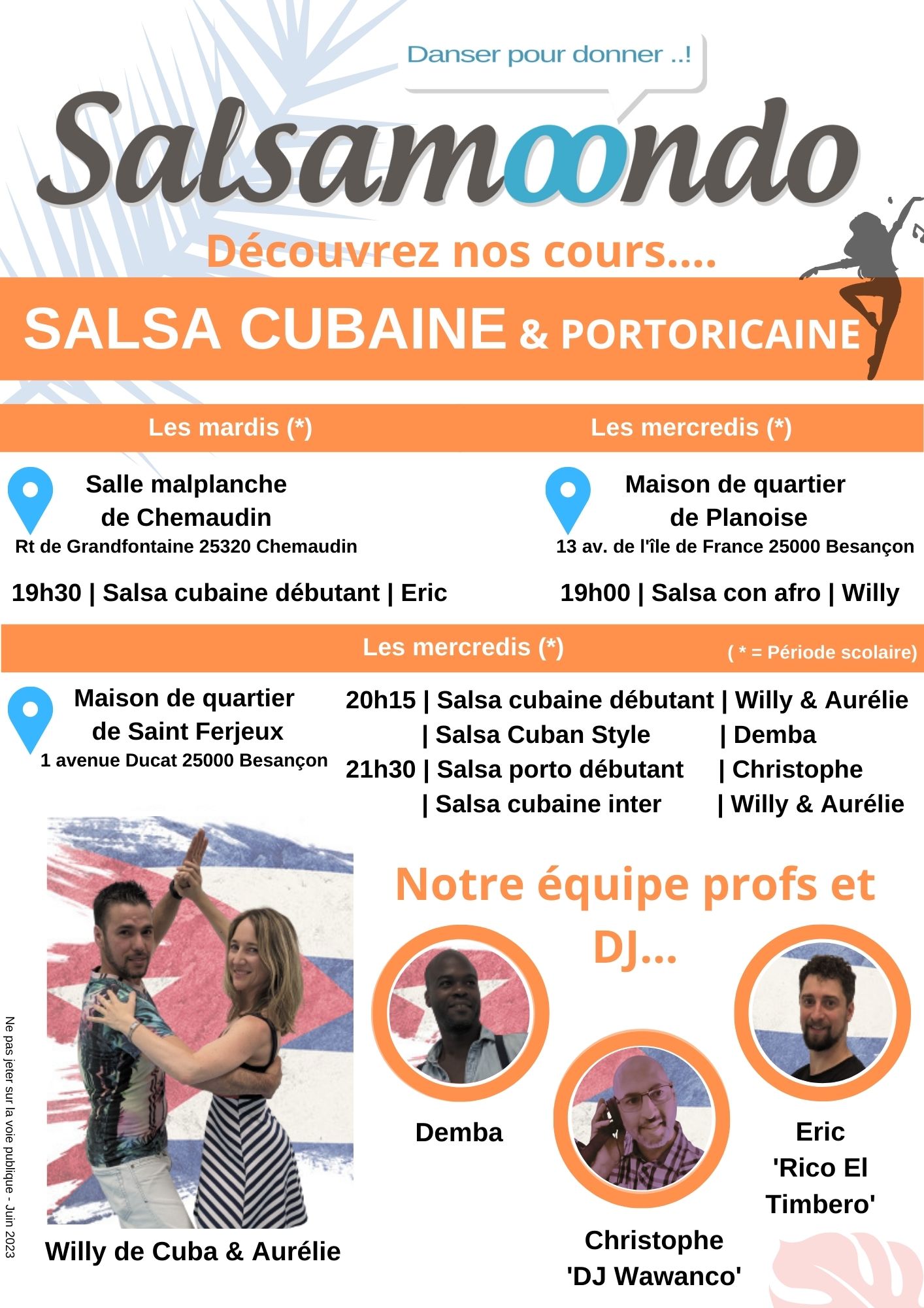 Lire la suite à propos de l’article Cours Débutant Salsa Porto rentrée 2023