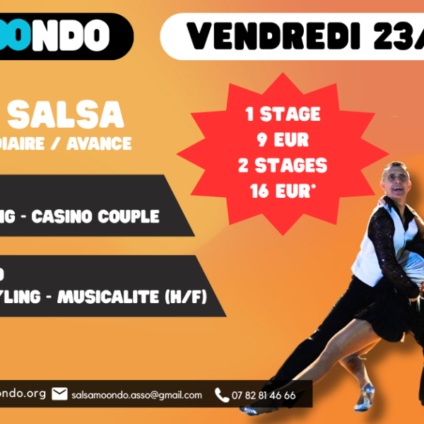 Stage Salsa à chemaudin avec Yvan et Yalili